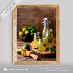 عکاسی از نوشیدنی ها - آب نارنج طبیعی